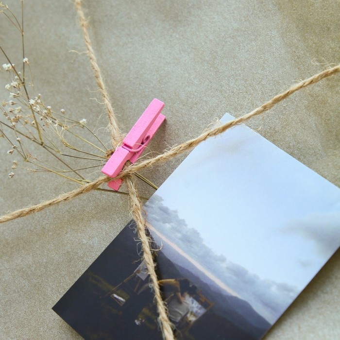 Набор прищепок для декора 50 шт., розовые — 2,5 см Набор прищепок для декора 50 шт., розовые — 2,5 см