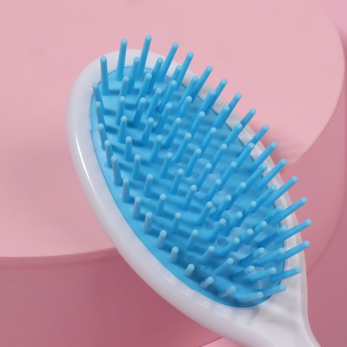 Расчёска-мини массажная, 4,5 &times; 13 см, цвет МИКС