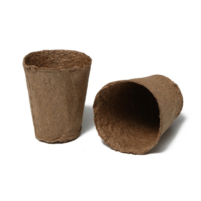 Горшок для рассады, 100 мл, d = 6 см, h = 6,5 см, торф, набор 20 шт., Greengo Горшок для рассады, 100 мл, d = 6 см, h = 6,5 см, торф, набор 20 шт., Greengo