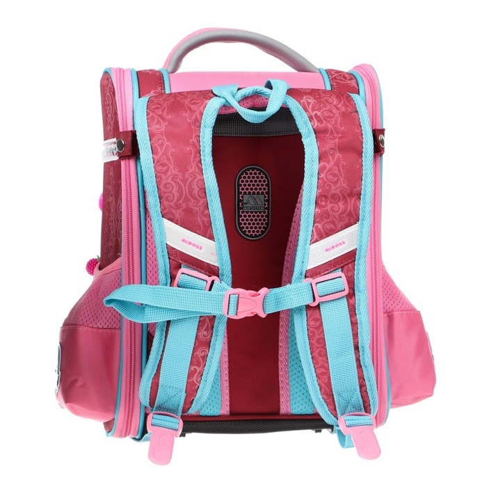 Ранец школьный Стандарт, раскаладной, 36 х 29 х 17 см, Across 191, наполнение: мешок, розовый ACR22-191-10 Ранец школьный Стандарт, раскаладной, 36 х 29 х 17 см, Across 191, наполнение: мешок, розовый ACR22-191-10