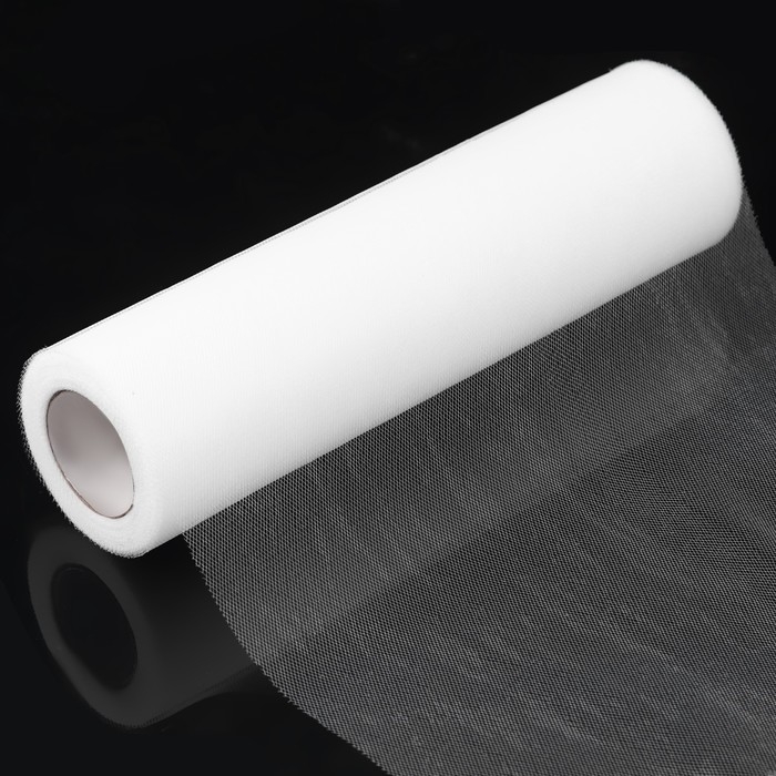 Фатин, 25 см, 11 ± 1 г/кв.м, 23 ± 1 м, цвет белый №1 Фатин, 25 см, 11 ± 1 г/кв.м, 23 ± 1 м, цвет белый №1