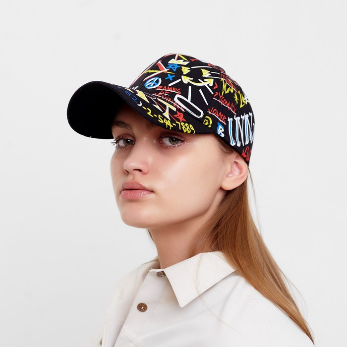 Кепка MINAKU  Кепка MINAKU "ART" цвет чёрный, р-р 58