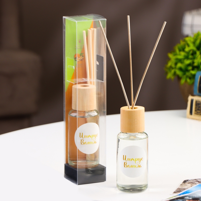 Диффузор ароматический  Диффузор ароматический "Модерн", 50 мл, цитрус и ваниль, "Богатство Аромата"