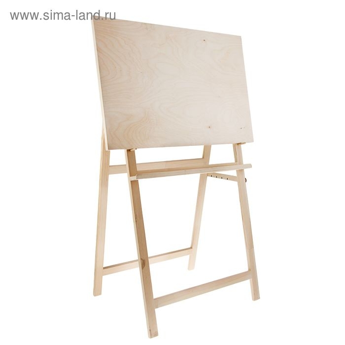 Мольберт тип «Хлопушка», 120 х 60 х 55 см, съемный планшет 75 х 60 см, неокрашенное дерево, Calligrata Мольберт тип «Хлопушка», 120 х 60 х 55 см, съемный планшет 75 х 60 см, неокрашенное дерево, Calligrata