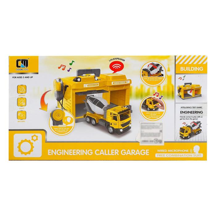 Парковка «Стройка» с машинкой и рацией, световые и звуковые эффекты, МИКС Парковка «Стройка» с машинкой и рацией, световые и звуковые эффекты, МИКС