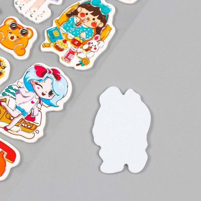 Наклейки для творчества бумага Наклейки для творчества бумага "Маленькие красотки" 15х30 см