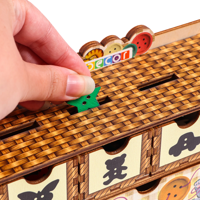 Волшебный комодик «Пуговки», 64 пуговки Волшебный комодик «Пуговки», 64 пуговки