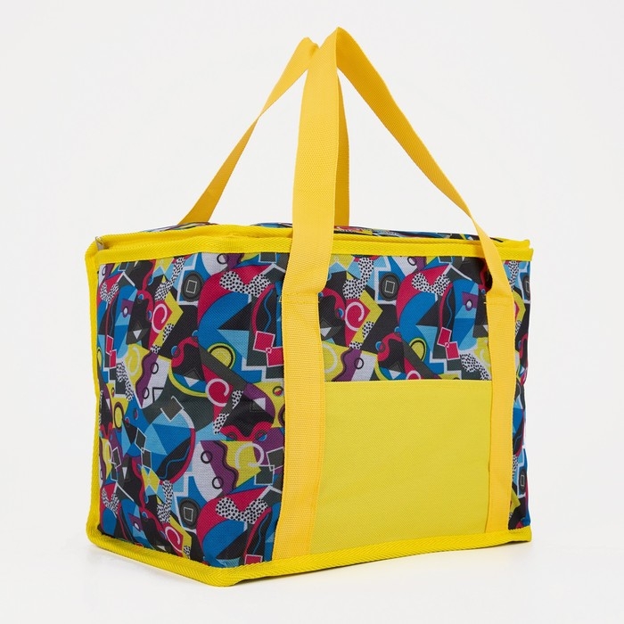 Термосумка на молнии 13 л, цвет синий/жёлтый Термосумка на молнии 13 л, цвет синий/жёлтый