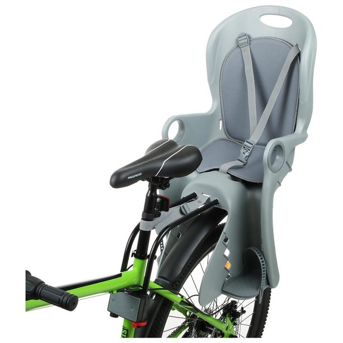 Велокресло заднее BQ-8, универсальный крепеж, цвет серый Велокресло заднее BQ-8, универсальный крепеж, цвет серый