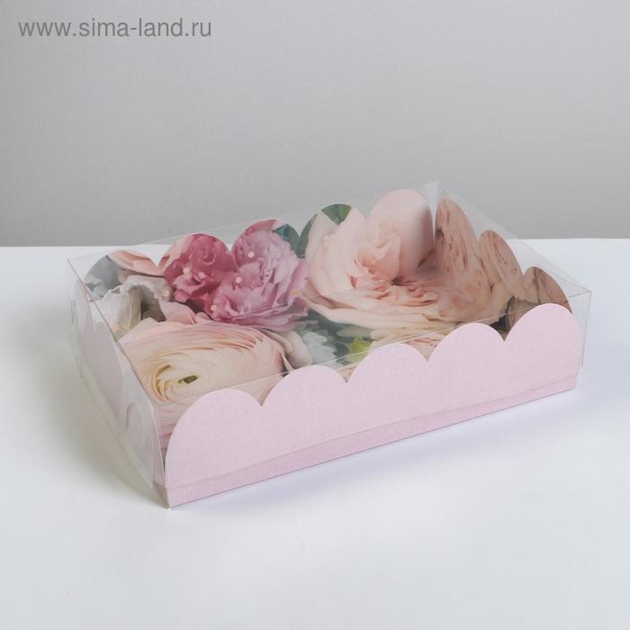 Коробка для печенья, кондитерская упаковка с PVC крышкой, «Прекрасные грёзы», 20 х 30 х 8 см Коробка для печенья, кондитерская упаковка с PVC крышкой, «Прекрасные грёзы», 20 х 30 х 8 см