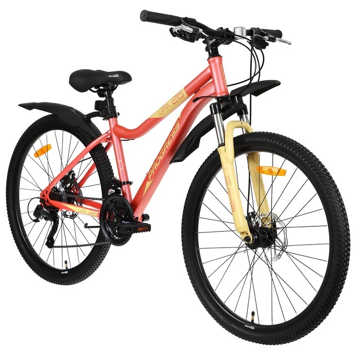 Велосипед 26 Велосипед 26" PROGRESS Lira MD RUS, цвет персиковый, р. 15"