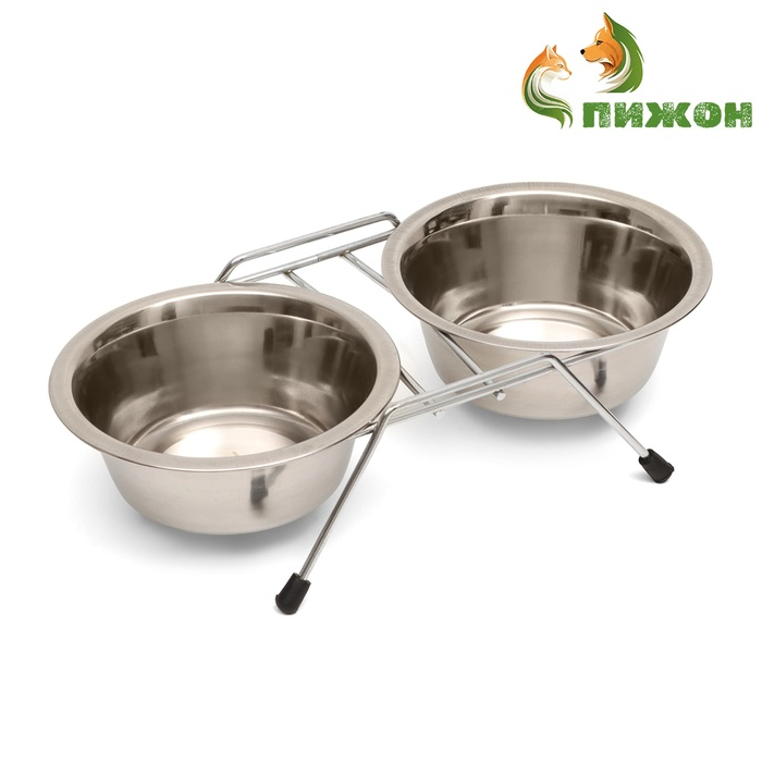 Набор из 2 мисок на подставке, 2 х 350 мл Набор из 2 мисок на подставке, 2 х 350 мл