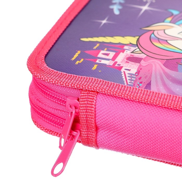 Пенал 2 секции,125х205х40 мм, ламинированный картон, Минни Маус и единорог Пенал 2 секции,125х205х40 мм, ламинированный картон, Минни Маус и единорог