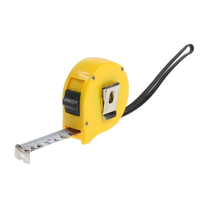 Рулетка ТУНДРА, пластиковый корпус, 2 фиксатора, 5 м х 19 мм Рулетка ТУНДРА, пластиковый корпус, 2 фиксатора, 5 м х 19 мм