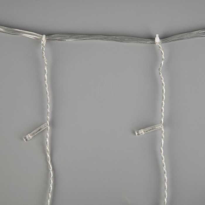Гирлянда «Занавес» 2 × 1.5 м, IP20, прозрачная нить, 360 LED, свечение белое, 8 режимов, 220 В Гирлянда «Занавес» 2 × 1.5 м, IP20, прозрачная нить, 360 LED, свечение белое, 8 режимов, 220 В