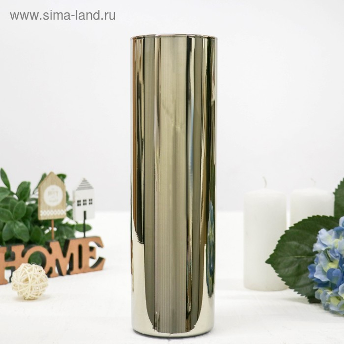 Ваза FLORA  Ваза FLORA "Золото" h-26.5см,  d-7.5см