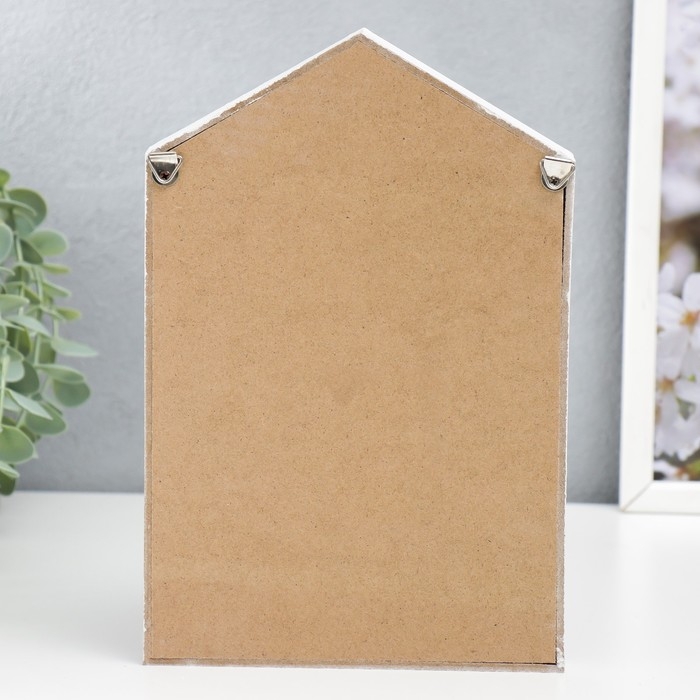 Крючки декоративные дерево Крючки декоративные дерево "Дом с ключами" белая 24х16х2 см