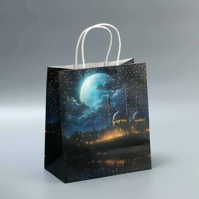 Пакет подарочный крафтовый, упаковка, Ramadan, 22 х 25 х 12 см Пакет подарочный крафтовый, упаковка, Ramadan, 22 х 25 х 12 см