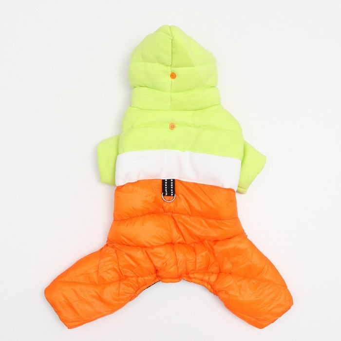 Комбинезон "Эльф", размер 14 (ДС 32 см, ОГ 42 см, ОШ 31 см), салатово-оранжевый