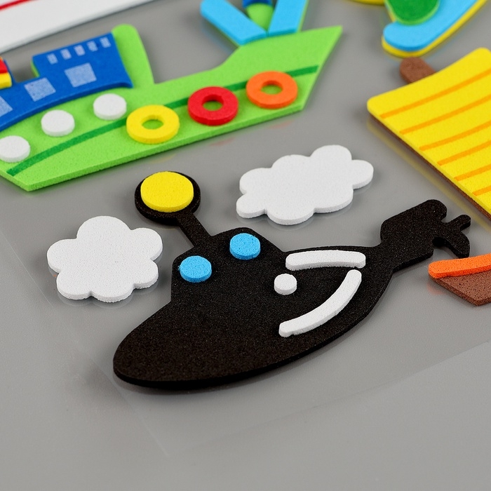 Набор наклеек из EVA  Набор наклеек из EVA "Водный мир", 10 шт