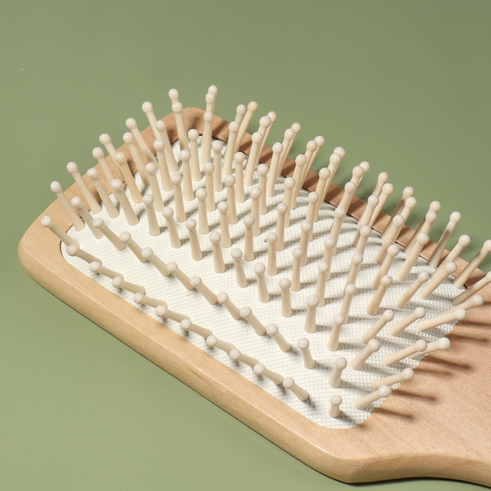 Расчёска массажная, широкая, 7,5 × 23,5 см, цвет «светлое дерево» Расчёска массажная, широкая, 7,5 × 23,5 см, цвет «светлое дерево»