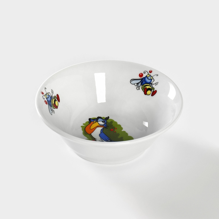 Салатник фарфоровый «Лесовичок», 360 мл, d=14,5 см, рисунок микс Салатник фарфоровый «Лесовичок», 360 мл, d=14,5 см, рисунок микс