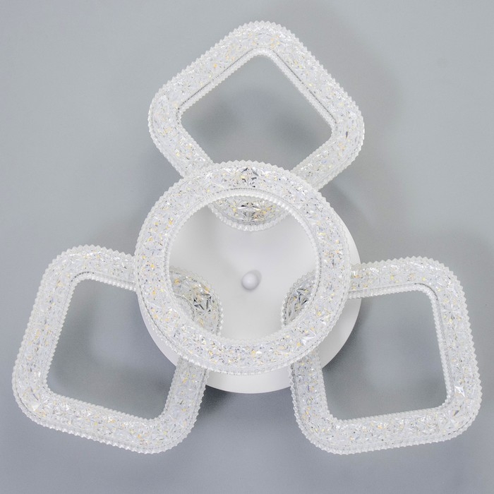 Люстра с ПДУ Люстра с ПДУ "Нонна" LED 68Вт 3000-6000Вт белый 39х39х12,5см BayerLux