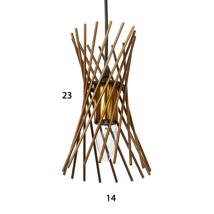 Светильник BayerLux Светильник BayerLux "Сенча" E27 40Вт золото 14х14х25-125 см