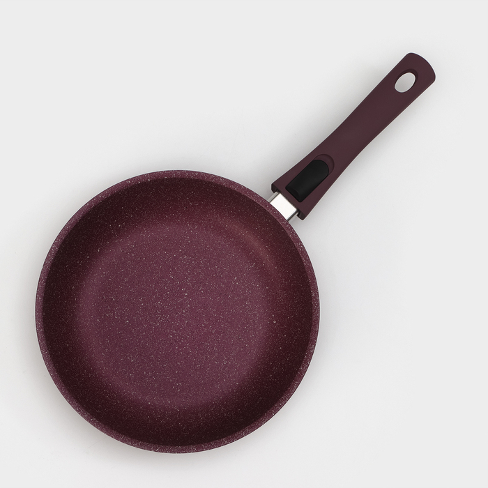 Сковорода Trendy style, d=24 см, съёмная ручка, антипригарное покрытие, цвет фиолетовый Сковорода Trendy style, d=24 см, съёмная ручка, антипригарное покрытие, цвет фиолетовый