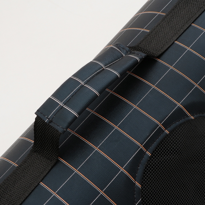 Сумка-переноска каркасная  Сумка-переноска каркасная "Клетка", размер L, 53 х 22 х 29 см, чёрная