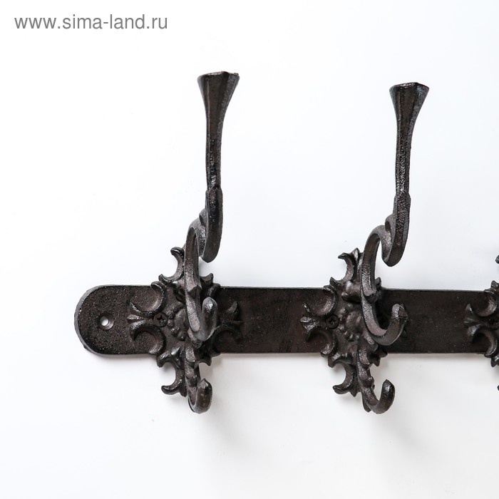 Крючки декоративные металл Крючки декоративные металл "Узорные" 17х44,3х10,5 см
