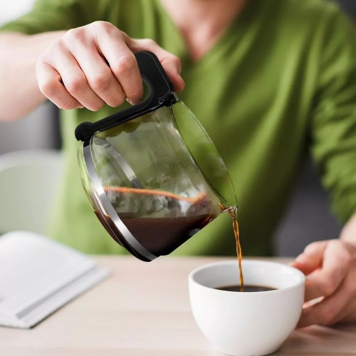 Кофеварка Kitfort КТ-7218, капельная, 750 Вт, 1.25 л, чёрно-белая Кофеварка Kitfort КТ-7218, капельная, 750 Вт, 1.25 л, чёрно-белая