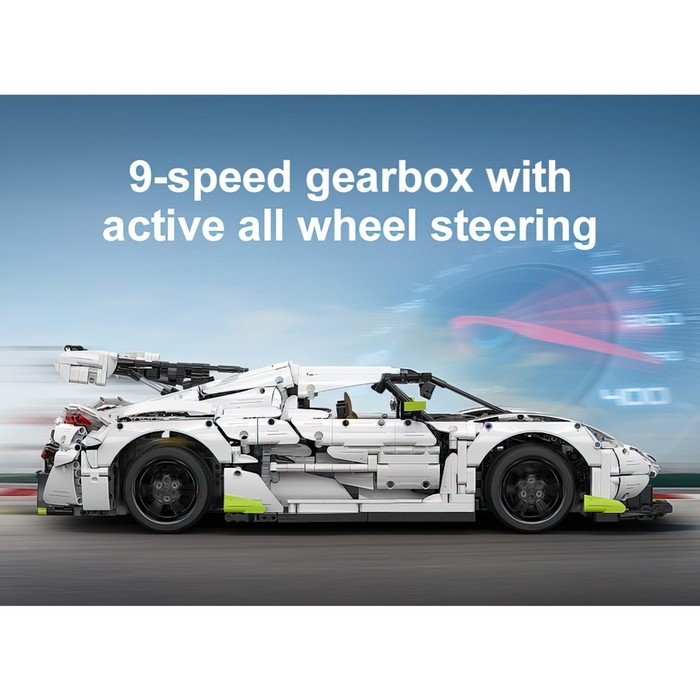 Конструктор Техно «Спорткар», 4346 деталей, масштаб 1:8 Конструктор Техно «Спорткар», 4346 деталей, масштаб 1:8