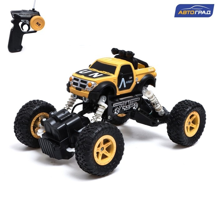 Джип радиоуправляемый «Армия», работает от аккумулятора, цвет песочный Джип радиоуправляемый «Армия», работает от аккумулятора, цвет песочный