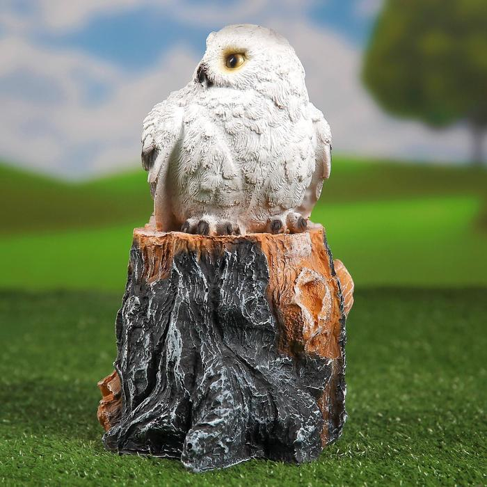 Садовая фигура Садовая фигура "Совенок на пеньке" 27см