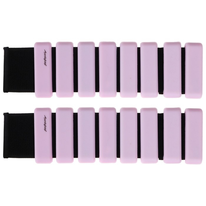 Утяжелители ONLYTOP, 2 шт. х 0,5 кг, цвет розовый Утяжелители ONLYTOP, 2 шт. х 0,5 кг, цвет розовый