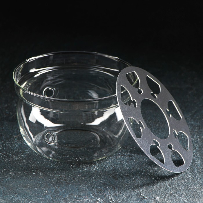 Подставка стеклянная для подогрева «Огонёк», d=13 см Подставка стеклянная для подогрева «Огонёк», d=13 см