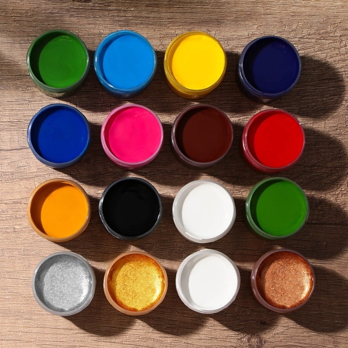 Набор художественной гуаши 16 цветов, 17 мл ARTLAVKA Набор художественной гуаши 16 цветов, 17 мл ARTLAVKA