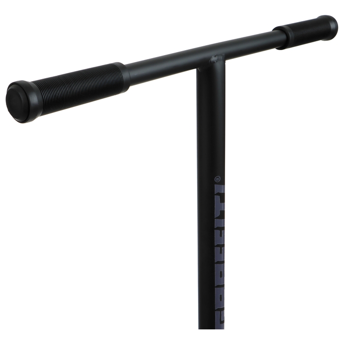 Самокат трюковой GRAFFITI Advanced 24, колёса PU 100 мм, SCS компрессия, ABEC 9 Chrome, цвет чёрный Самокат трюковой GRAFFITI Advanced 24, колёса PU 100 мм, SCS компрессия, ABEC 9 Chrome, цвет чёрный