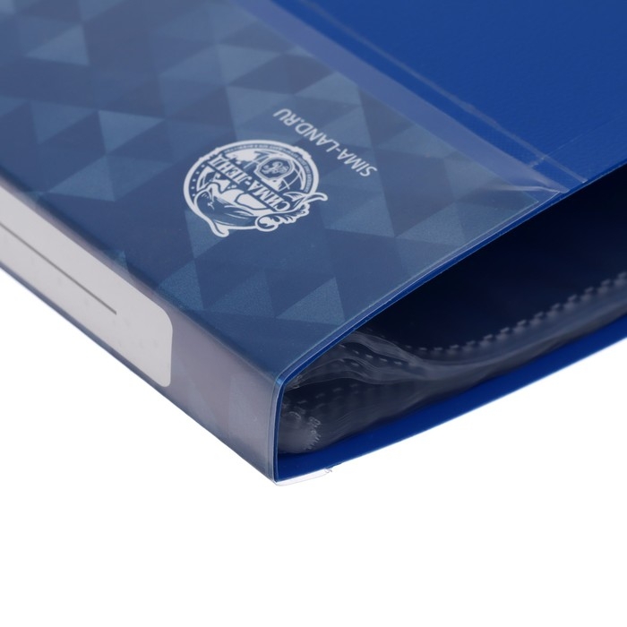 Папка с 30 вкладышами А4, 600 мкм, Calligrata, 15 мм, синяя Папка с 30 вкладышами А4, 600 мкм, Calligrata, 15 мм, синяя