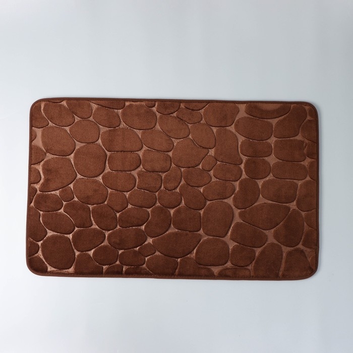 Коврик для ванной и туалета SAVANNA Memory foam, 50×80 см, цвет коричневый Коврик для ванной и туалета SAVANNA Memory foam, 50×80 см, цвет коричневый