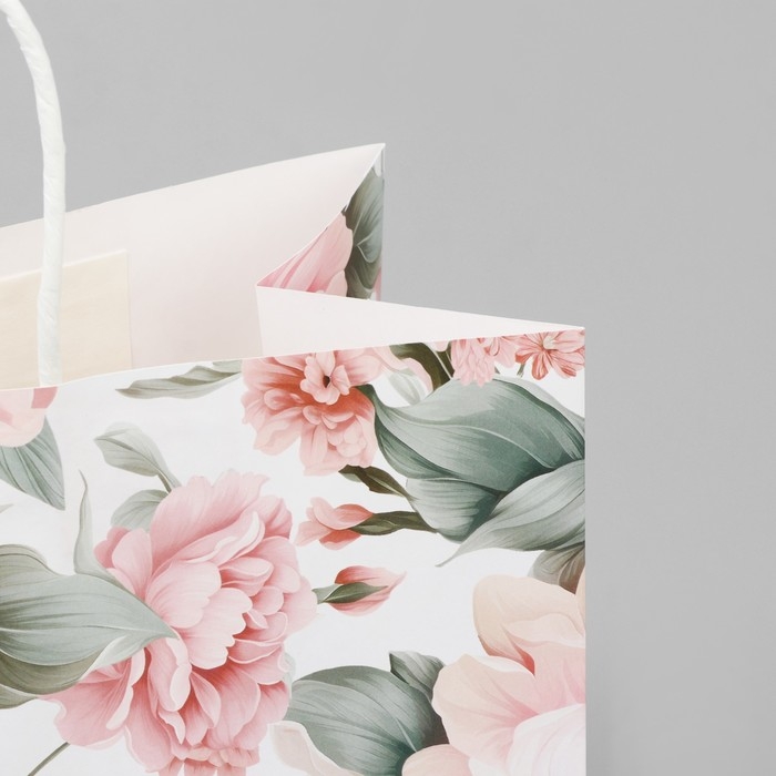 Пакет подарочный крафт, упаковка, «Моё счастье», цветы, 32 х 28 х 15 см Пакет подарочный крафт, упаковка, «Моё счастье», цветы, 32 х 28 х 15 см