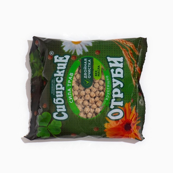 Сибирские отруби Сибирские отруби "Сила трав", хрустящие, 100 г