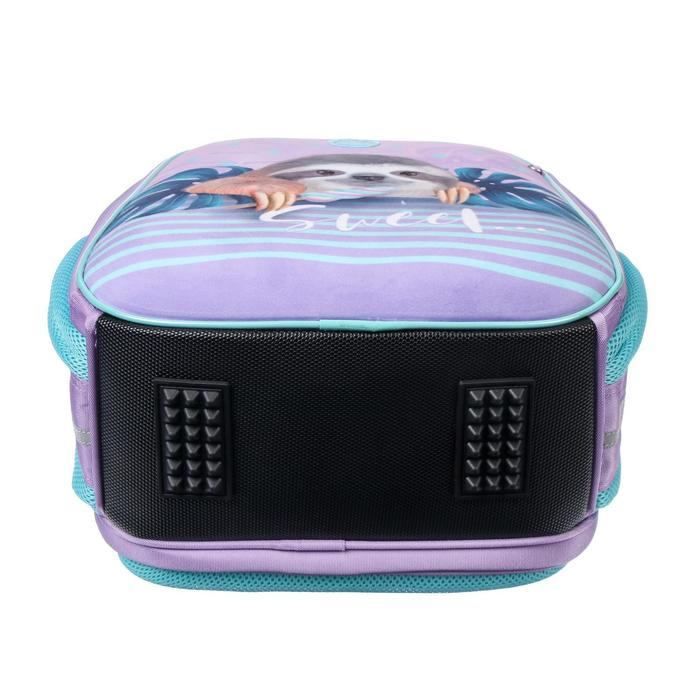 Рюкзак каркасный, Hatber, Ergonomic Plus, 38 х 29 х 16, с термосумкой, «Милый ленивец» Рюкзак каркасный, Hatber, Ergonomic Plus, 38 х 29 х 16, с термосумкой, «Милый ленивец»