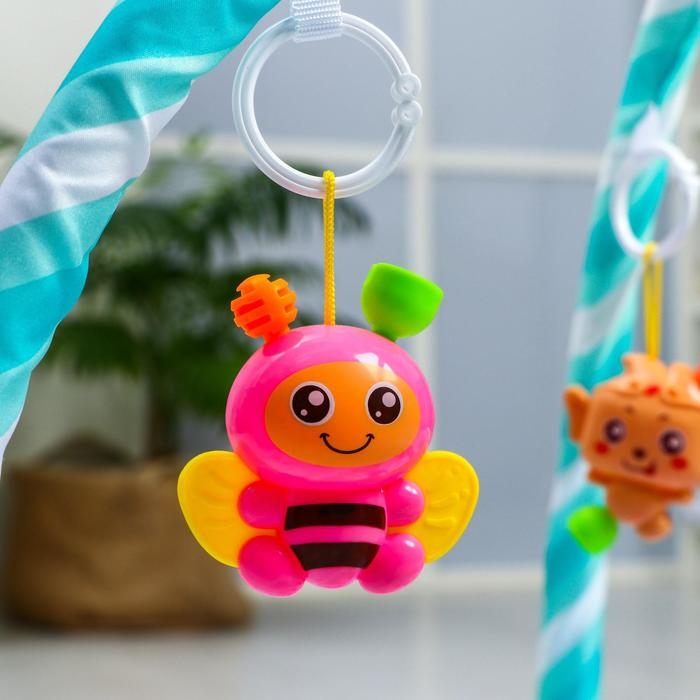 Развивающий коврик «Зимние игры», с пианино, круглый, голубой Развивающий коврик «Зимние игры», с пианино, круглый, голубой