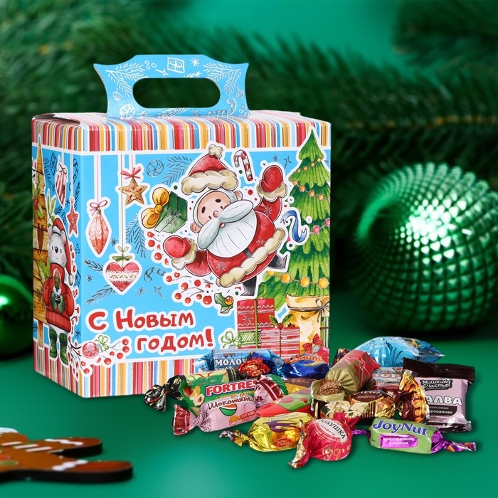 Новый год. Подарочный набор конфет Новый год. Подарочный набор конфет "Веселый праздник", 200 г