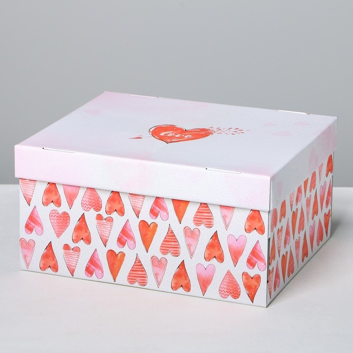 Коробка подарочная складная, упаковка, «Любовь вокруг», 31 х 25.5 х 16 см