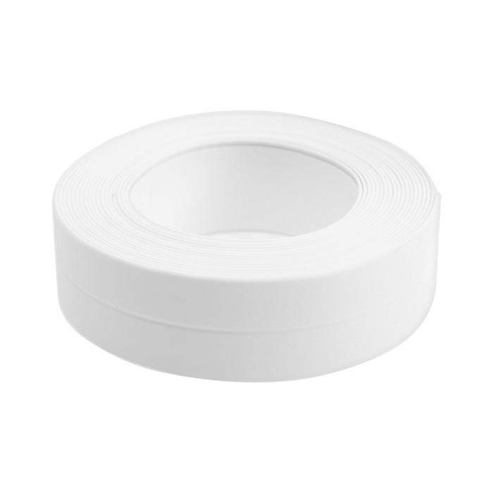 Лента бордюрная ТУНДРА, для ванн и раковин, самоклеящаяся, белая, 22 мм х 3.2 м Лента бордюрная ТУНДРА, для ванн и раковин, самоклеящаяся, белая, 22 мм х 3.2 м