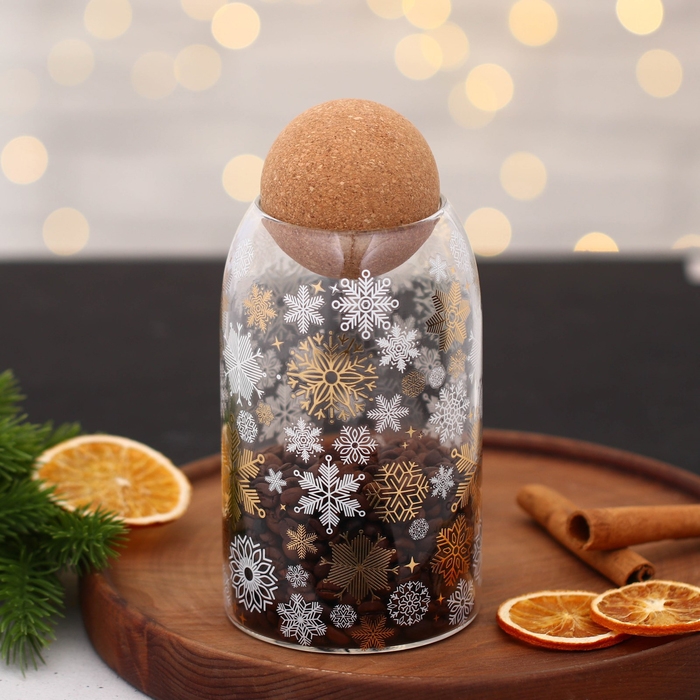 Новый год. Банка для хранения «Время чудес», 800 мл Новый год. Банка для хранения «Время чудес», 800 мл