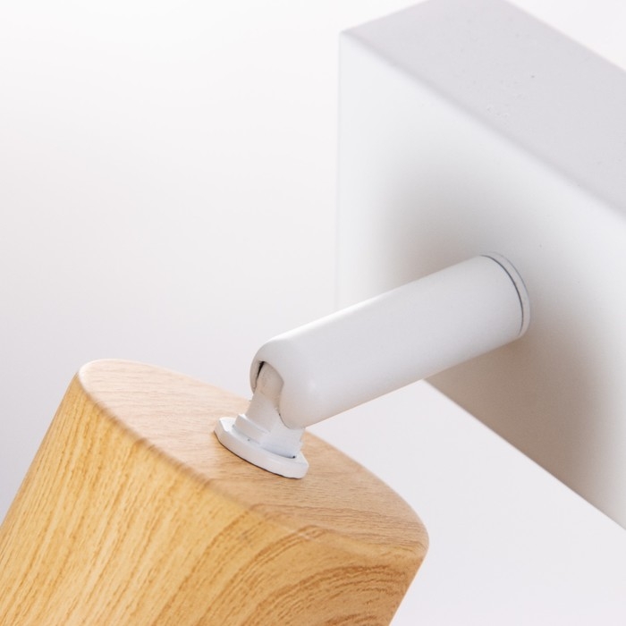 Спот Спот "Идиго" 1x25Вт GU10 Белый, дерево 10х17х16см